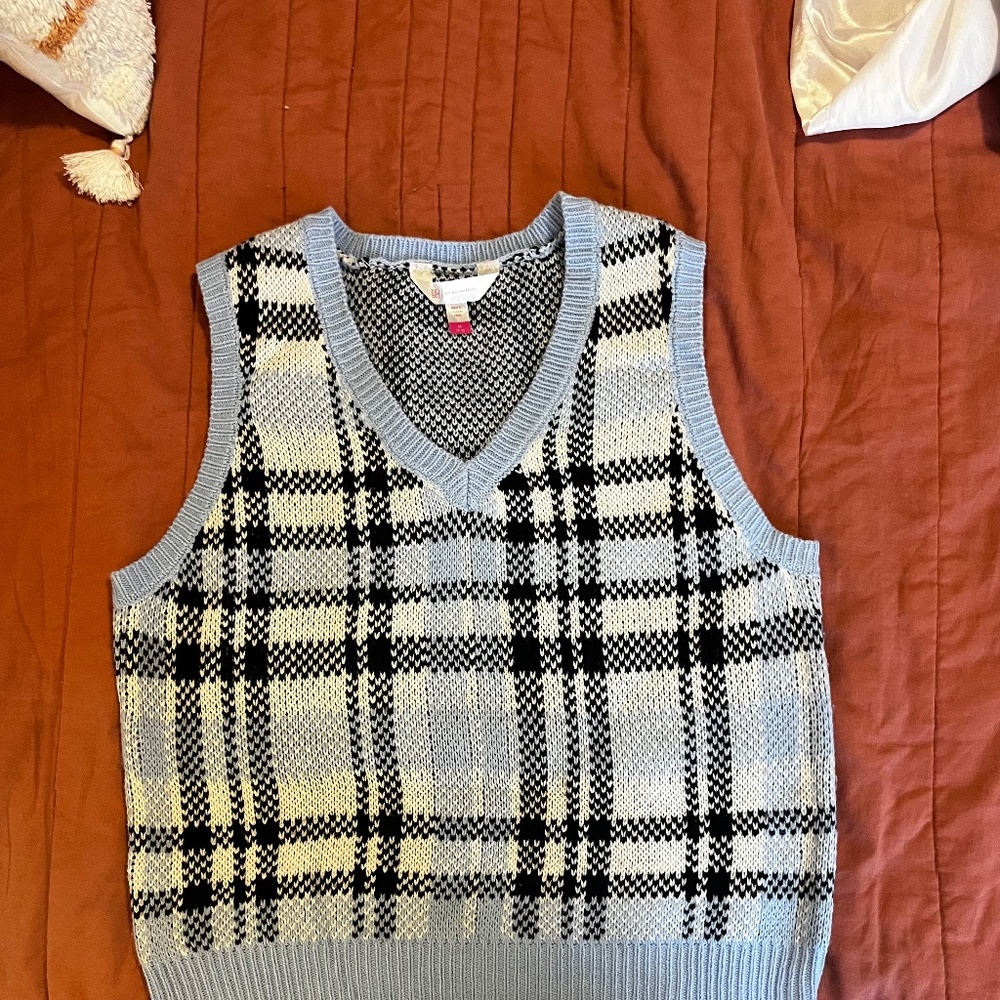 Plaid Sweater Vest
